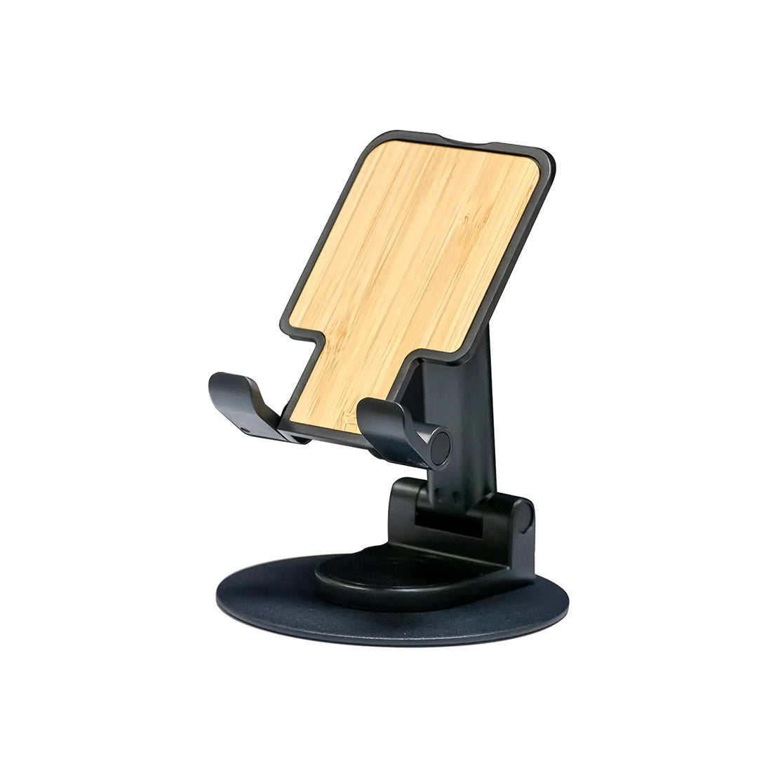 Rotating Bamboo Mobile Holder Black