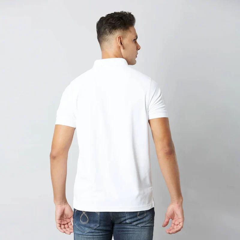 Euroblair Premium Polo T shirt -White