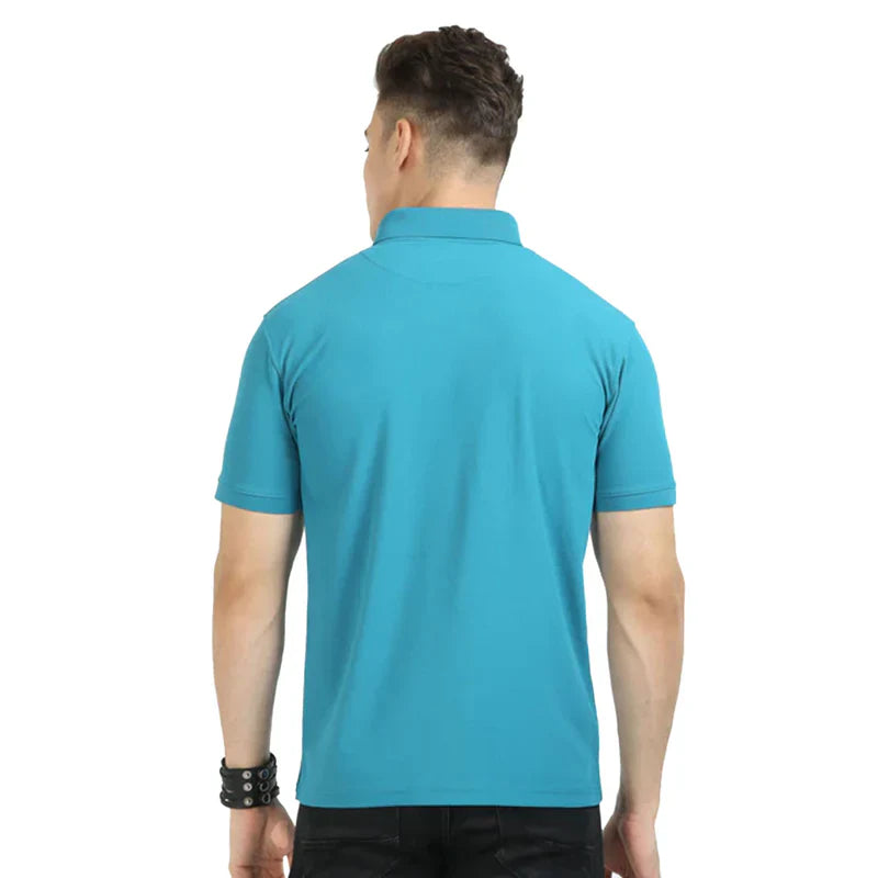 Euroblair Premium Polo T shirt- Harbour blue