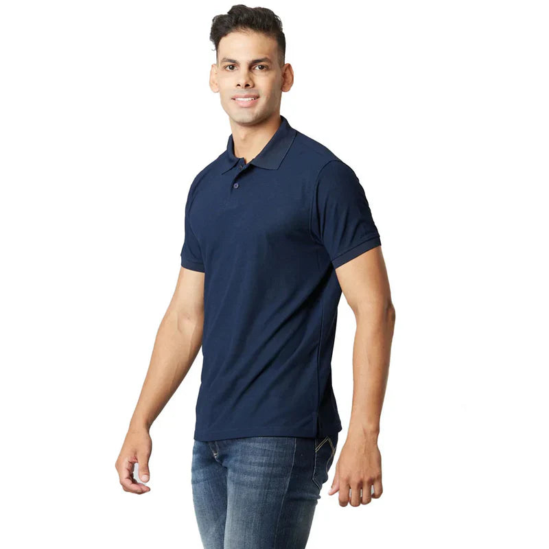 Euroblair Premium Polo T shirt- Navy Blue